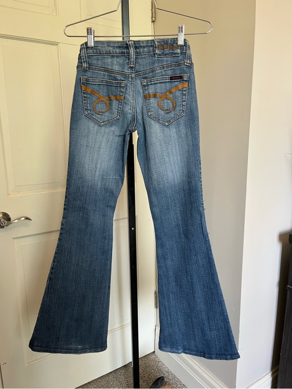 Ultra Love Women's Flared Blue Denim Jeans